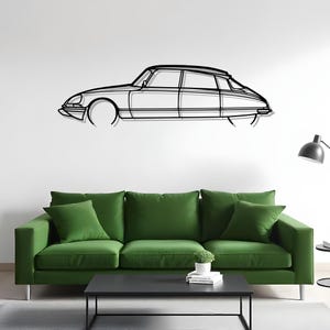 DS 23 1974 Detailed Garage Wall Art For Racing Driver Room, Automotive Metal Decor, Car Room Wall Art, Fast Wall Art, Garage Car Sign