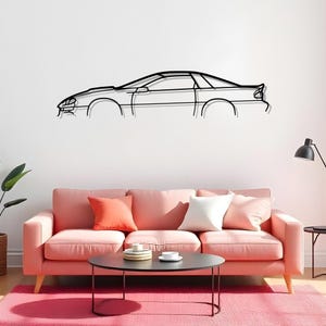 Camaro SS 1999 Garage Wall Art For Motorsport Addicts, Automotive Metal Gift For Men, Gift Auto Lover, Modern Garage Art, Racer Room Gift