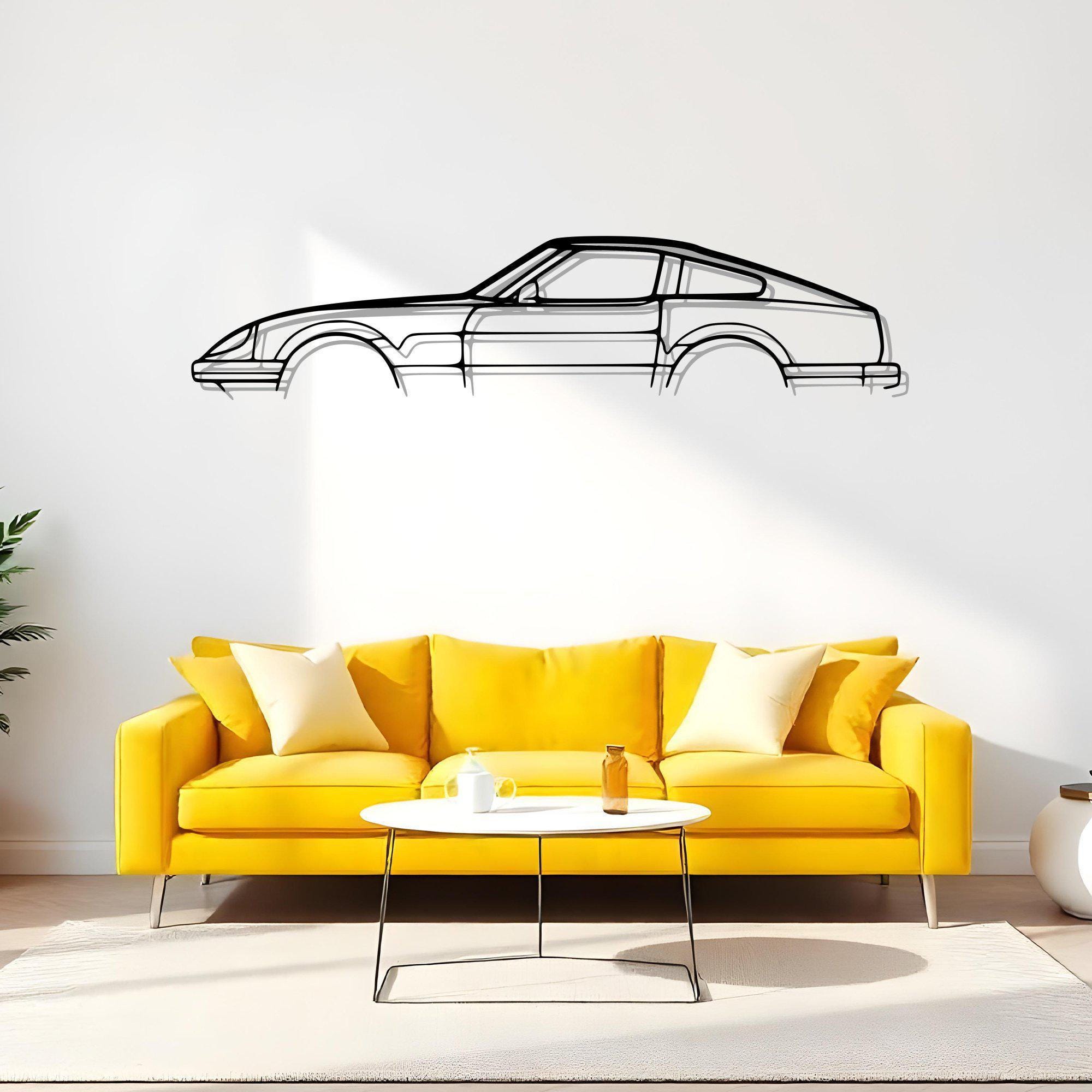 280ZX Garage Silhouette Art for Drivers, Automotive Metal Decor