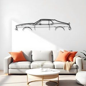 Javelin AMX 1974 Man Cave Car Wall Art, Metal Silhouette Decoration, Garage Auto Gift, Driver Wall Panel, Garage Cutout Art