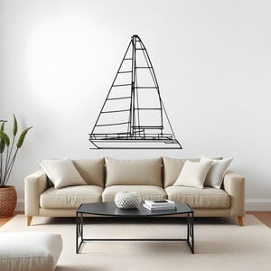 41 Front Yacht Lifestyle Wall Art For Lounge Rooms, Gift For Nautical Interiors, Captain Room Art, Gift For Captain, Ship Cutout Art