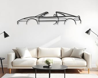 1995-1999 F355 GTS Metal Car Silhouette For Man Cave Decor