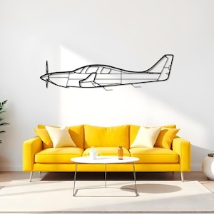 Lancair IV-P Flight Room Wall Decor, Metal Airplane Gift For Men, Airplane Wall Art, Aviation Wall Art, Fly Lover Gift, Chopper Metal Art