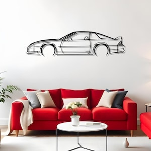 Camaro 1992 Z28 Detailed Gift For Car Fanatic, Metal Car Silhouette Wall Art For Garage Decor, Car Enthusiast Art, Classic Car Gift