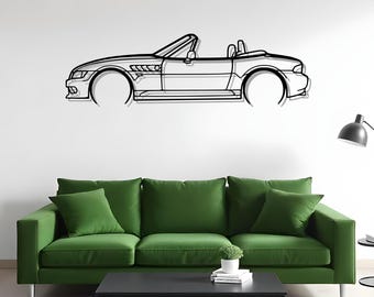Z3 Detailed Garage Wall Art For Car Guys, Metal Auto Silhouette, Gift For Drivers And Fans, Driver Wall Art, Fathers Day Gift