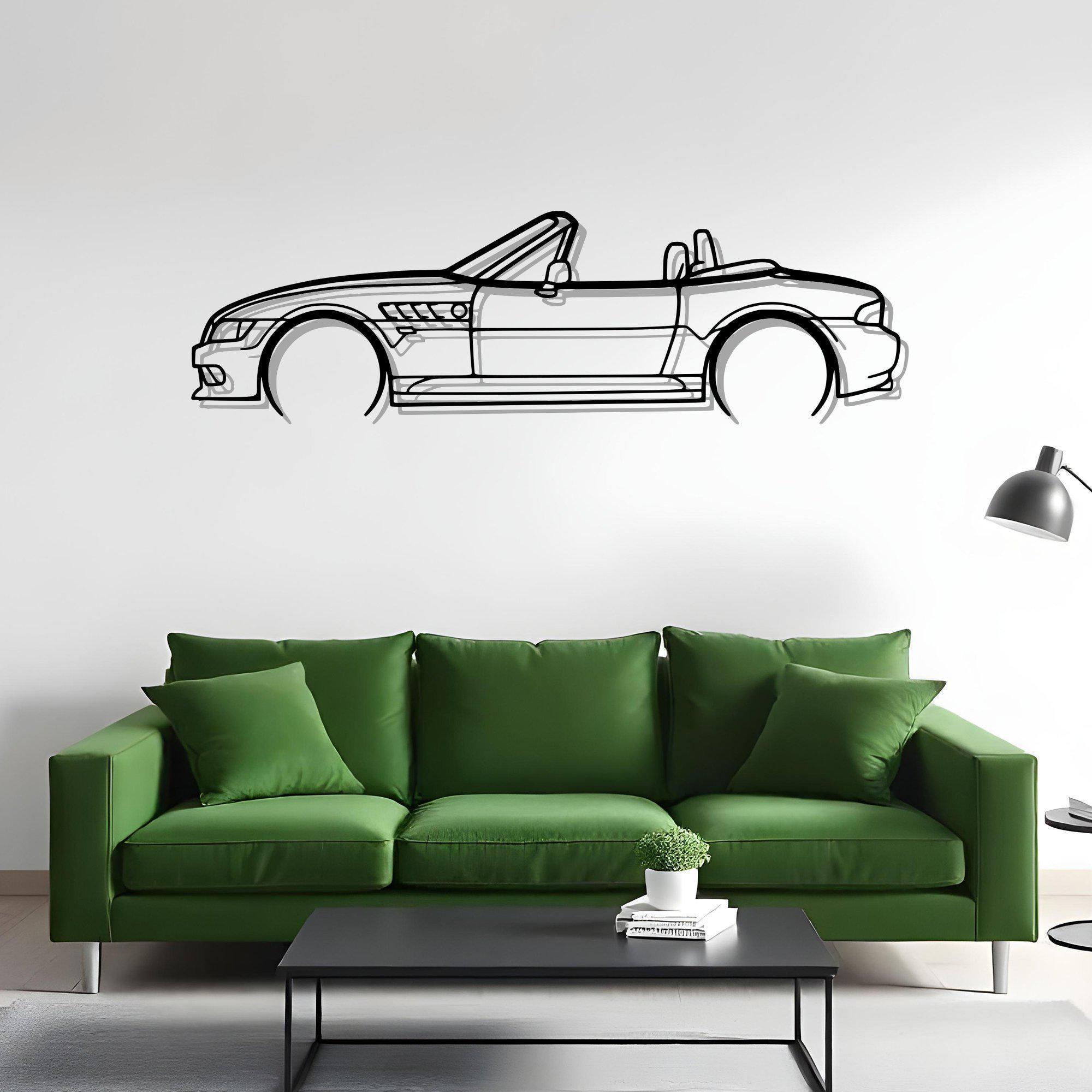 Z3 Detailed Garage Wall Art For Car Guys, Metal Auto Silhouette, Gift For Drivers And Fans, Driver Wall Art, Fathers Day Gift