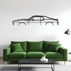 Javelin AMX 1972 Garage Car Art For Man Cave Wall, Gift For Auto Fan, Metal Silhouette Design, Driveway Wall Art, Garage Vibes