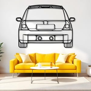 Clio 2002 Back Garage Wall Art For Racing Driver Room, Automotive Metal Decor, Art For Auto Buff, Fast Wall Art, Mens Auto Gift