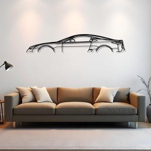 LFA 2012 Garage Wall Art For Racing Driver Room, Automotive Metal Decor, Garage Art Gift, Gift For Dad, Silhouette Driver