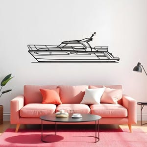 320 Gift For Yacht Collectors, Nautical Metal Wall Design, Boat Collector Art, Metal Ship Decor, Captain Room Decor, Sea Vibes Wall Art