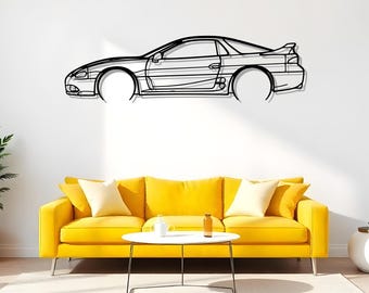 3000GT VR4 1998 Detailed Garage Wall Art For Motorsport Addicts, Automotive Metal Gift For Men, Auto Room Art, Bold Garage Decor