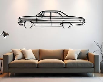 Galaxie 500XL Metal Car Silhouette For Man Cave Decor