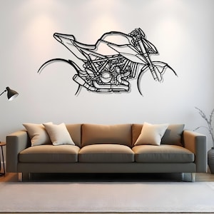 Super Duke R 1290 Silhouette Biker Wall Art For Motorcycle Room Decor, Gift For Men, Garage Bike Art, Motorbike Wall, Rider Gift Idea