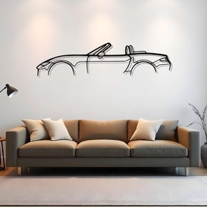 MX-5 ND Gift For Car Owner, Garage Silhouette Art, Bold Auto Wall Decor, Auto Man Present, Fathers Day Gift, Gift For Speedster
