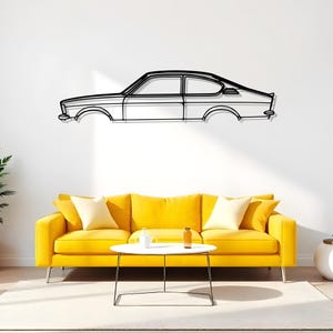 Kadett Coupe 1978 Car Wall Art For Driver Room Decor, Metal Automotive Gift For Men, Garage Man Art, Luxury Car Art, Retro Car Decor