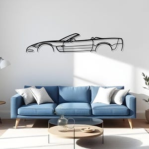 C5 Cabrio 2002 Garage Room Decor For Car Lovers, Bold Silhouette Metal Artwork Gift, Driver Gift Idea, Driver Wall Panel, Fast Wall Art