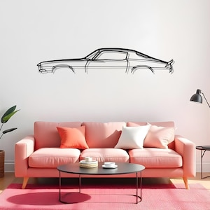 Camaro Z28 1971 Garage Wall Art For Men, Car Enthusiast Silhouette Gift, Metal Artwork, Drive Room Art, Gift For Men, Metal Wall Art