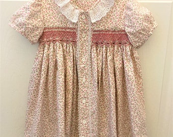 Smocked Roses Dress