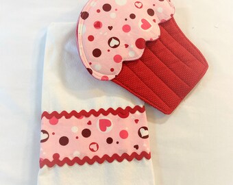 Valentine Hot Pads and Kitchen Towel