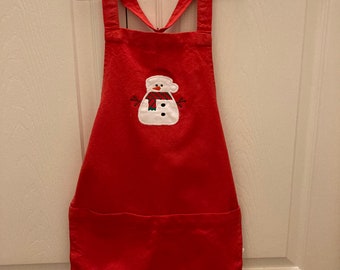 Young Children's Snowman or Angel Aprons