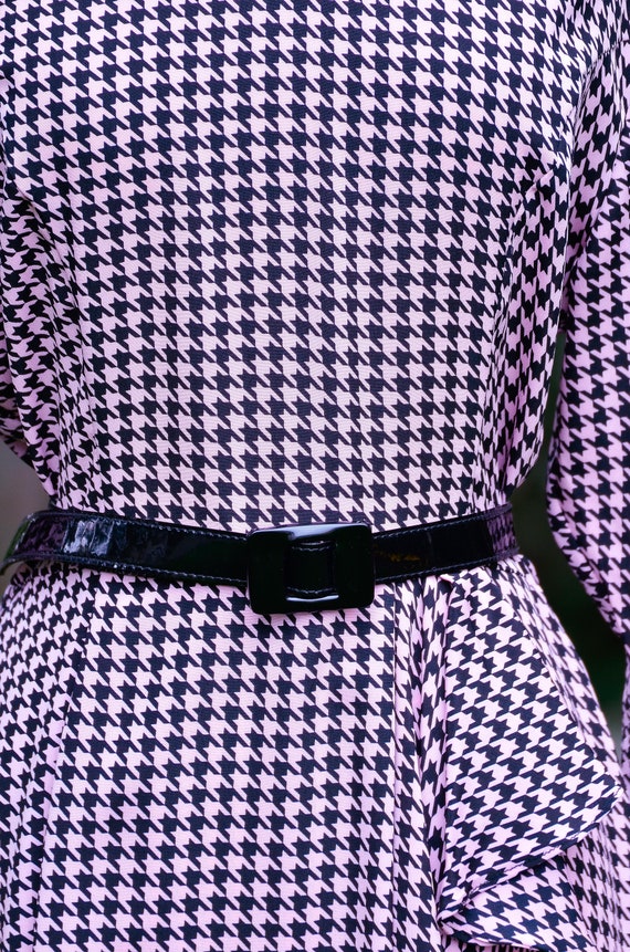 pink and black houndstooth dress NWT Zara Pink Black Houndstooth Blazer Dress Bloggers Fav Sz Large NEW