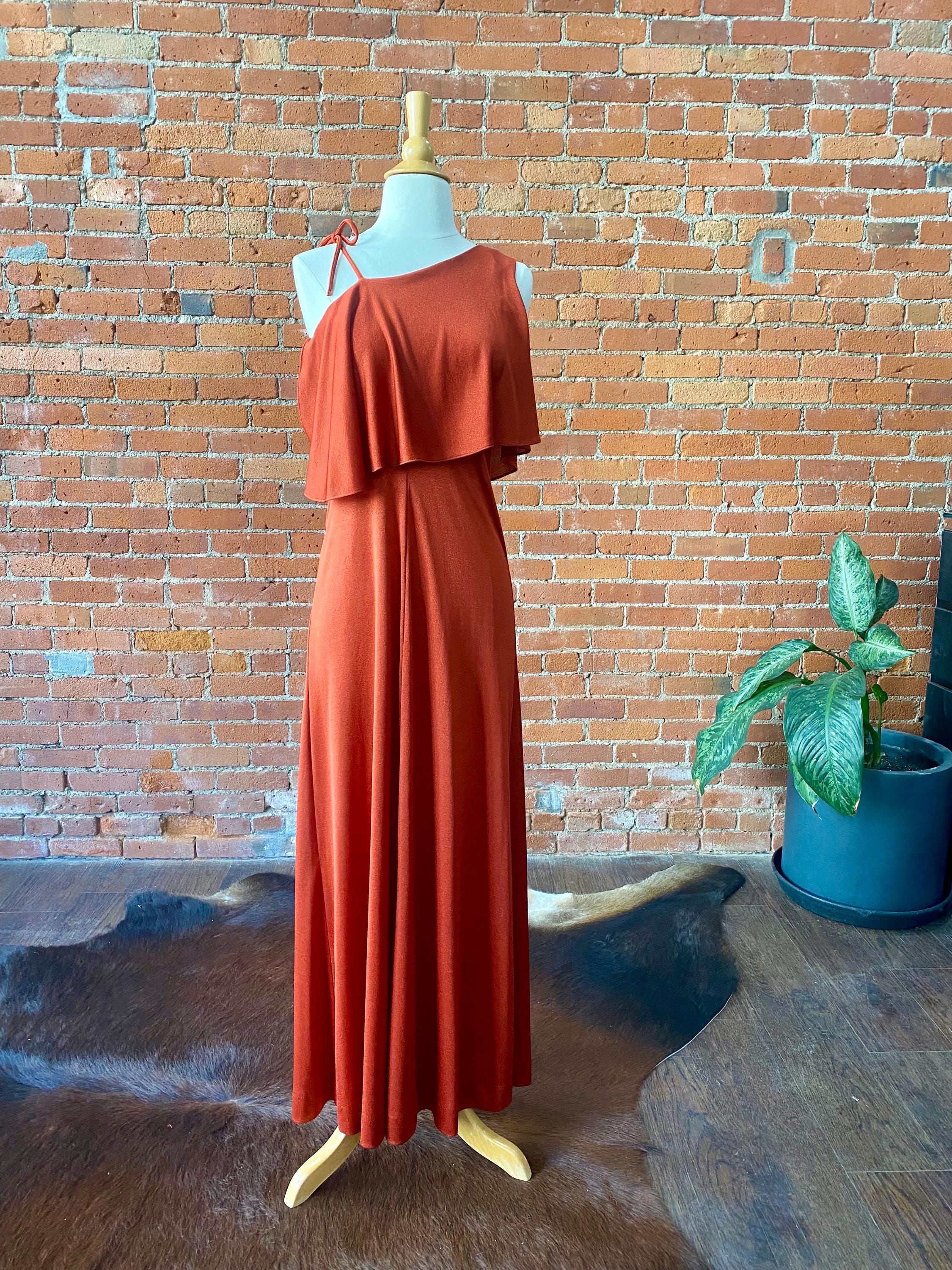 bridesmaid dresses shops near me Rustic Boho Bridesmaid Dresses Long Chiffon V Neck Empire Gowns – Lisposa main image 0