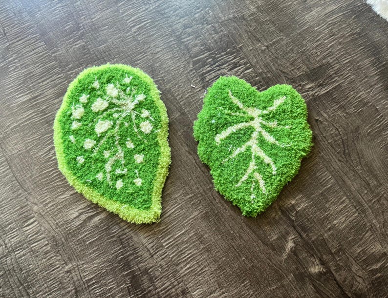 Monstera Leaf Rug Custom Leaf Shaped Rug Handmade Monstera Leaf Rug ...