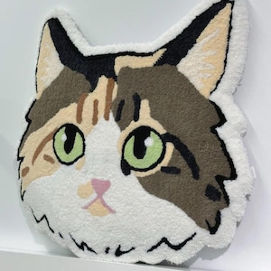 Pet Portrait Rug from Photo, Cat Memorial Gift, Dog Memorial Gift, Custom Pet Portrait Rug, Cat Rug, Dog Rug, Pet Parents Gift