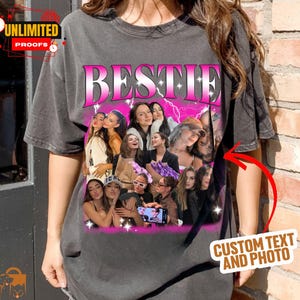 90s Bootleg T-Shirt Custom Comfort Colors, Best Friend Custom Picture Shirt, Personalized Shirt with Face, Custom Gift for Best Friend
