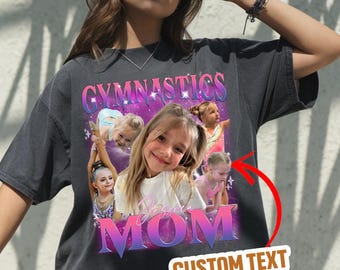 Personalized Gymnastics Shirt: Custom Photo Gift for Gym Mom