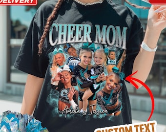 Personalized Cheer Mom Shirt: Custom Photo Cheerleading Gift