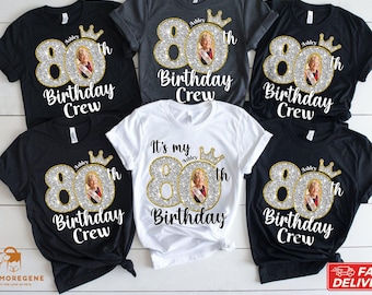Personalized 80th Birthday Shirt: Custom Photo Keepsake