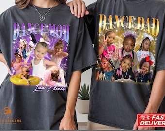 Personalized Dance Dad Shirt: Engraved Picture Cheerleading Gift