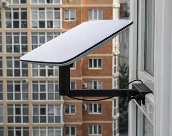 Starlink Gen2 Window Mount Bracket | Quick Install No Drill | 55cm Arm | Adjustable Pole 30cm | Custom Options Available