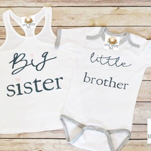 Big Sister Little Brother Tank And Onesie