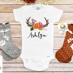 Boho Name SS Onesie