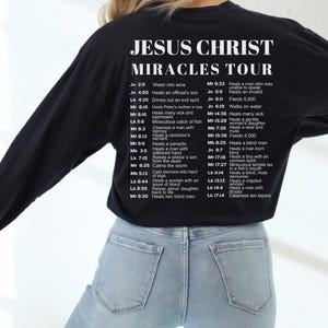 Jesus Christus World Tour Retro Christian Shirt Vintage Bibel Affirmationen Liebe Person hinter mir Design Geschenke für sie gehen zum Shirt Fan Fave