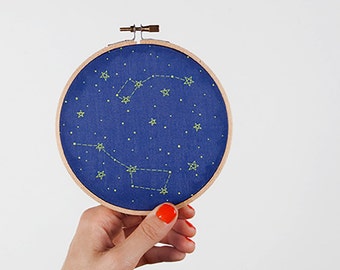 Little & Big Dipper Constellation Embroidery Kit