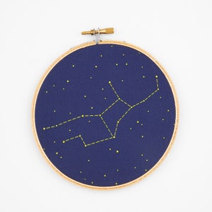 Virgo Zodiac Embroidery Kit - diy constellation embroidery kit
