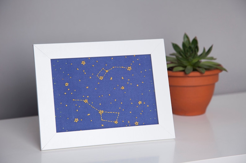 Little & Big Dipper Constellation Embroidery Kit image 2