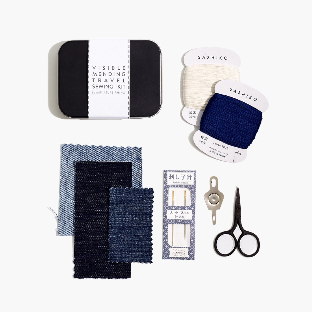 Sashiko Mending Kit - a DIY guide to decorative, functional patching by hand