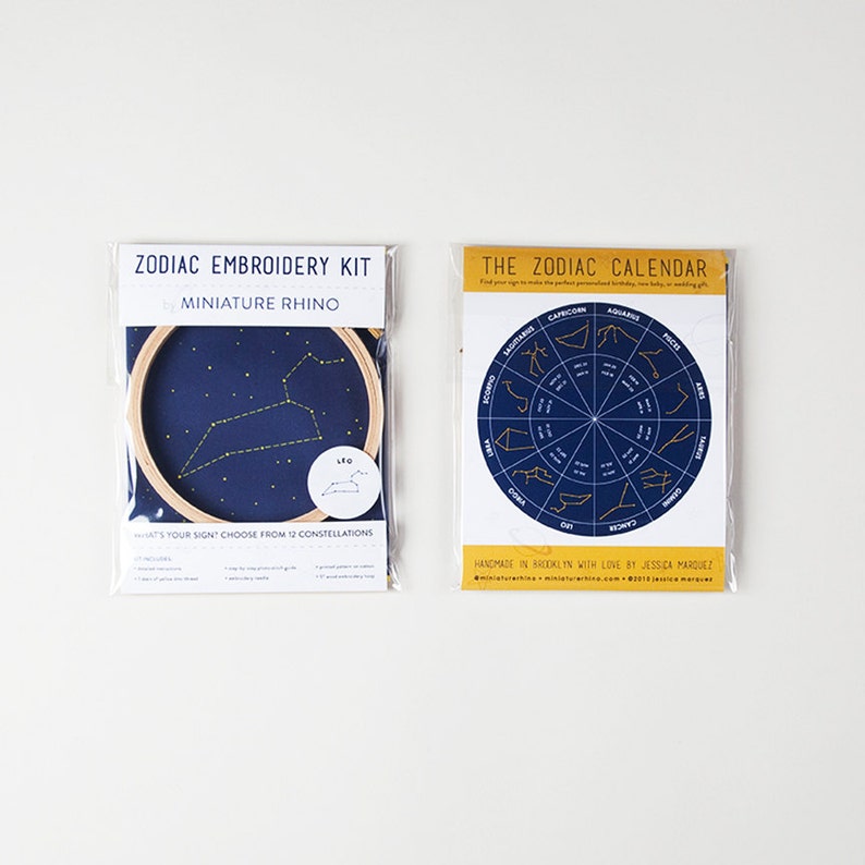 Kit de broderie de zodiaque vierge kit de broderie bricolage constellation image 5