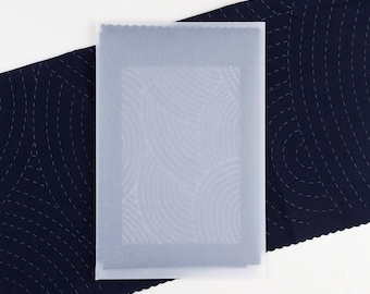Waves Sashiko Inspirierte Stickmuster Vorlage