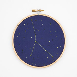 Cancer Zodiac Embroidery Kit - Constellation Embroidery Kit, Personalized Gift, Birthday Gift, New Baby Gift, DIY