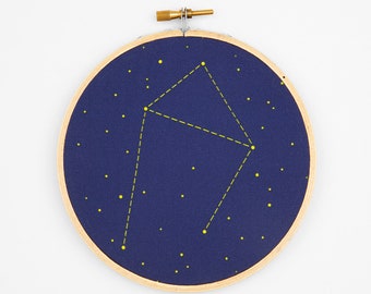 Libra Zodiac Embroidery Kit - diy constellation embroidery kit