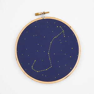 Scorpio Zodiac Embroidery Kit - diy constellation embroidery kit