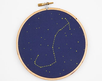 Scorpio Zodiac Embroidery Kit - diy constellation embroidery kit