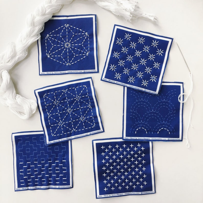 Sashiko Mini Sampler Kit image 1