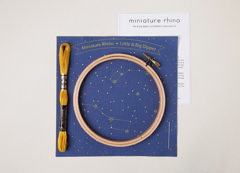 Little & Big Dipper Constellation Embroidery Kit image 3