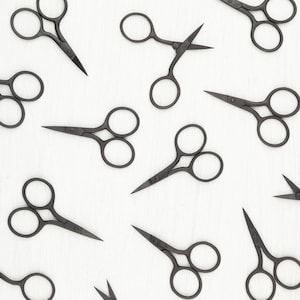 Embroidery Scissors Needle Point Black Matte Scissors